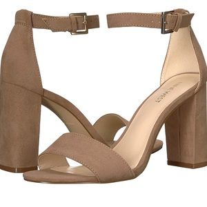 Nude Nine West Sandals Heels